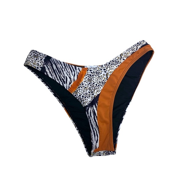 Icon Swim Multi Print One Shoulder Bikini Set - Picture 4 of 7